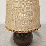 Lampe boule en terre cuite vernissée, France vers 1970