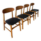 4 chaises danoises années 50