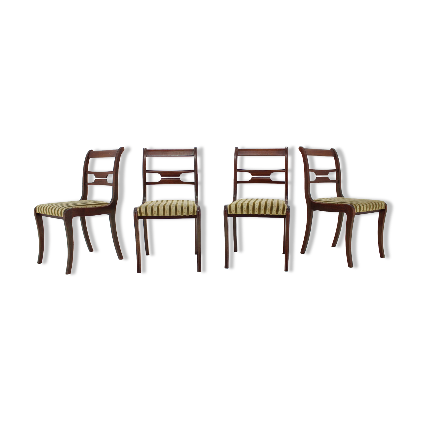 Set of four art deco dining chairs, 1940
