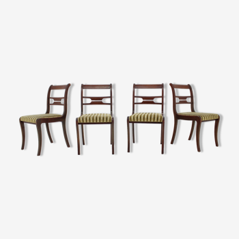 4 chaises de salle à manger Art Déco 1940