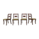 Set of four art deco dining chairs, 1940