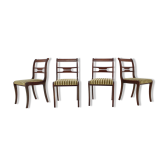 Set of four art deco dining chairs, 1940