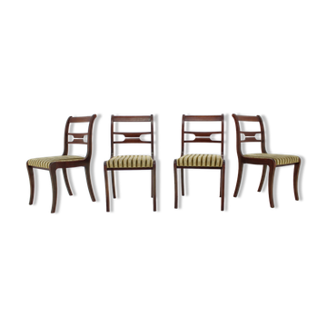 Set of four art deco dining chairs, 1940