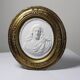 Religious wall medallion Christ plaster antique 19th century Louis XVI style 19th century