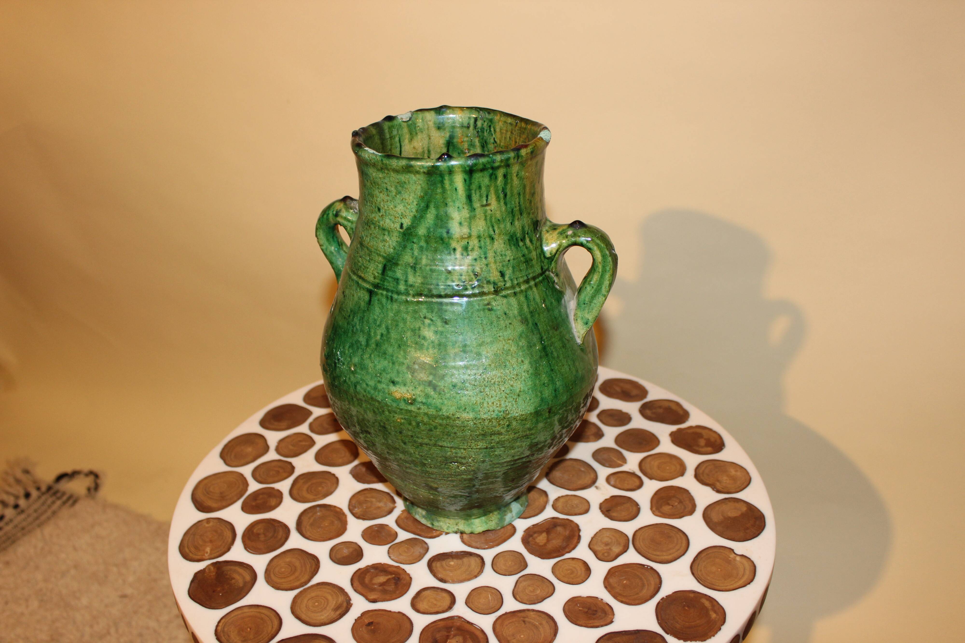 Tamgroute pottery vase