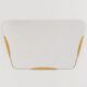 Large Trapezoidal Golden Wall Mirror With Engraved Diamond Pattern, Austria, 1950s