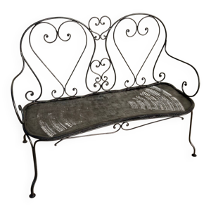 Banquette de jardin en - fer