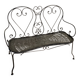 Wrought iron garden bench