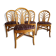 4 chaises en bambou