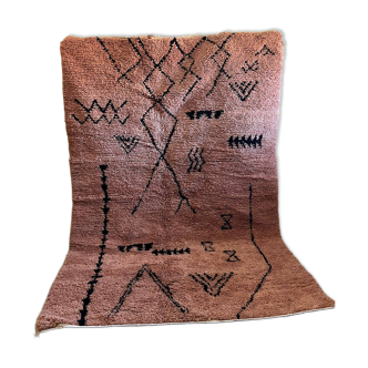 Berber rug in almond colour, 3/2m.