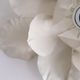 Pair of applique wall flower in white metal of the 1970s