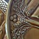 Set of 6 asparagus barbotine plates