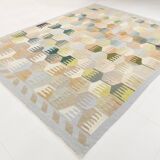 9x12 Kilim Pastel Tones Overisze Anatolian Flatweave Kilim Rug, 270x352 Cm