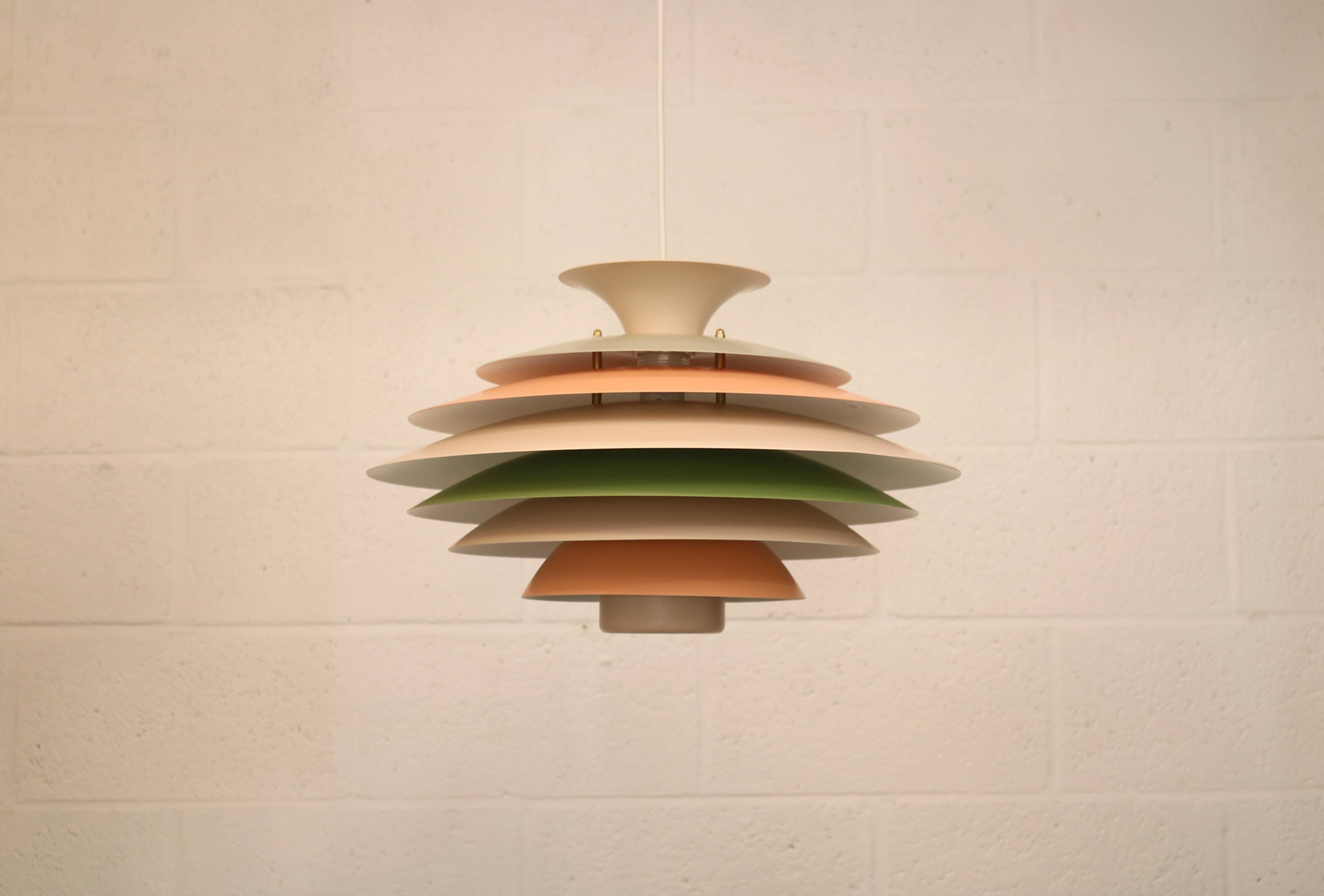 XL Colourful Pendant Lamp: Danish Mid-Century Modern by Formlight Design -