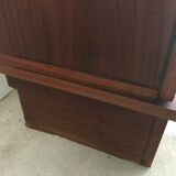 Vintage wardrobe wears mirror coats and Scandinavian design closet