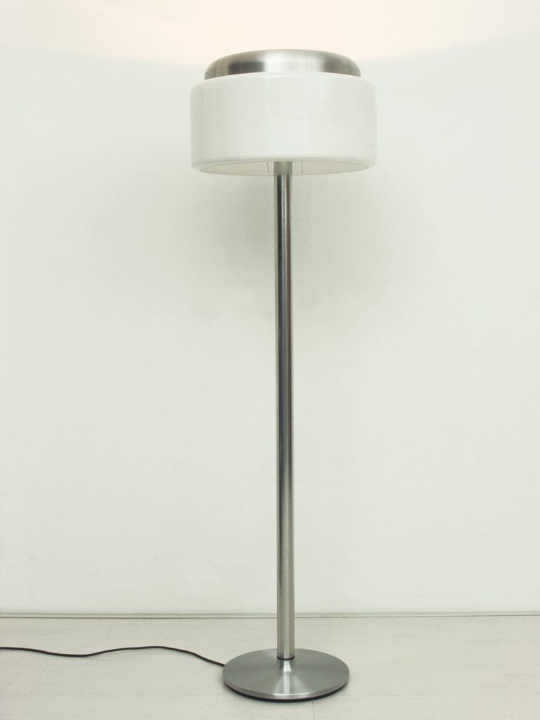 German Chrome & Perpex Floor Lamp, 1970s