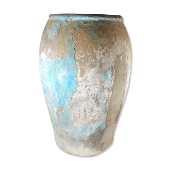 Blue terracotta jar