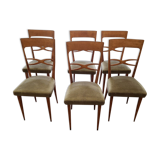 Lot de 6 chaises vintage