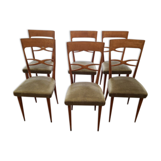 Lot de 6 chaises vintage