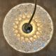 Vintage glass lampshade pendant light - tableware collection -
