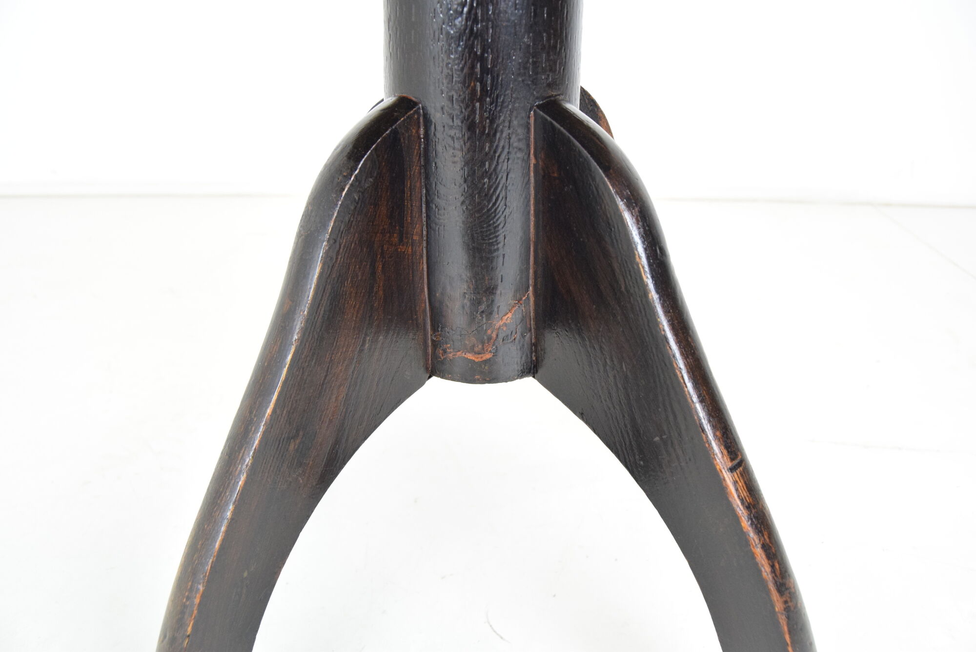 Mid-century height adjustable piano stool,1950's