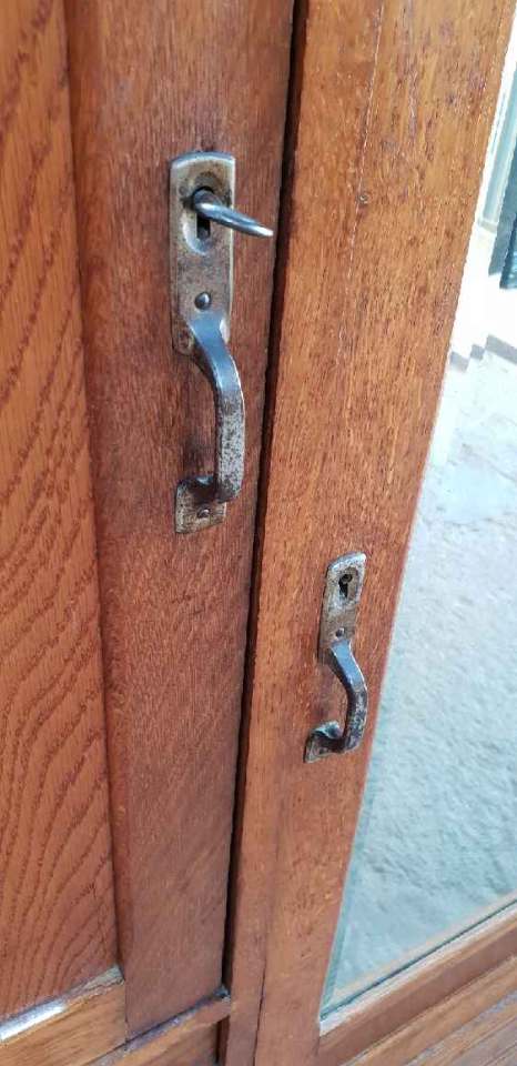 Art-deco style glazed cabinet