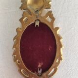 Mirror gilded wood frame - marked - , 34x16 cm