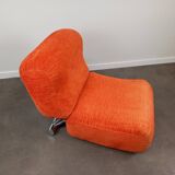 Vintage orange fireside chair