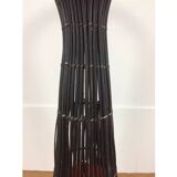 Lampadaire champignon rotin vintage