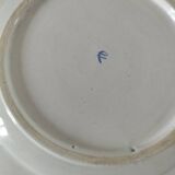 Trio of antique hand-painted plates