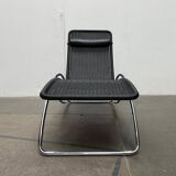 Vintage chaise longue model S 828 in tubular steel by Torben Skov for Thonet, 1980s.