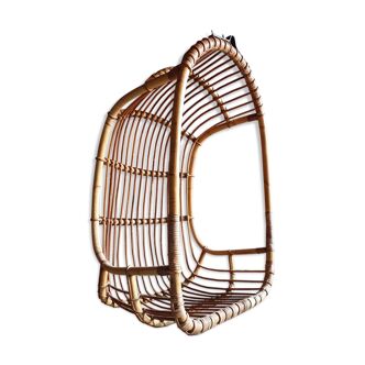 Vintage bamboo hanging chair
