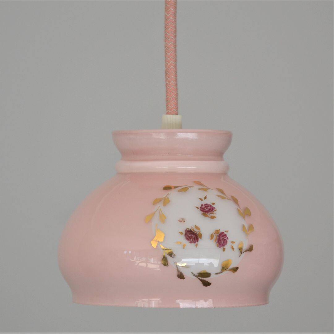 Pink vintage stroller