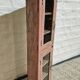 Pink showcase in Burmese teak