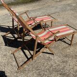 2 deckchairs