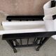 Foldable Steward's chair in wood painted black