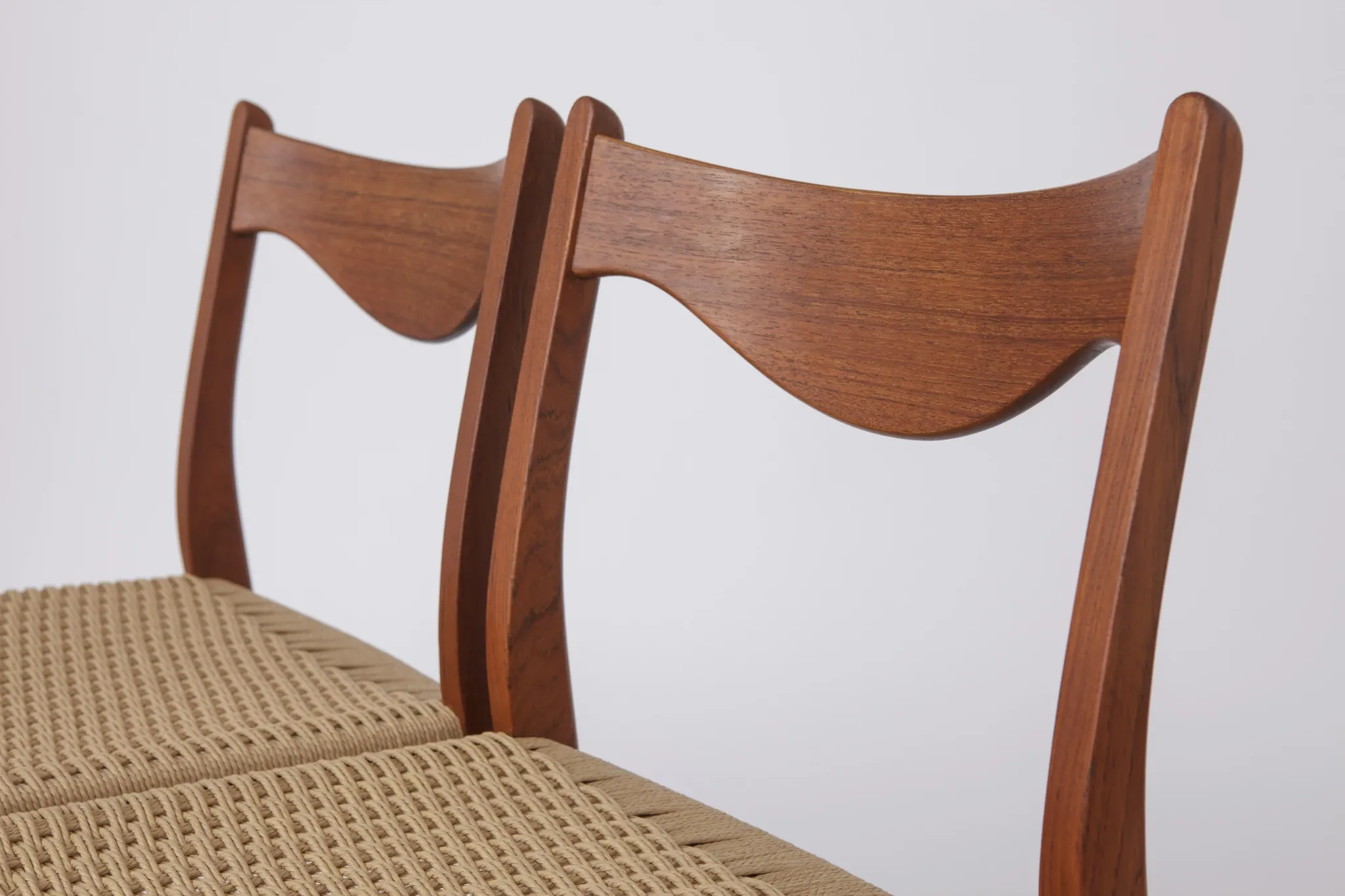 Set of 4 Arne Wahl Iversen Dining Chairs, Danish Mid Century Modern, 1960s