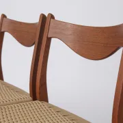 Set of 4 Arne Wahl Iversen Dining Chairs, Danish Mid Century Modern, 1960s