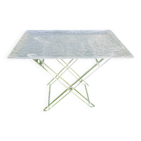 Table d'appoint en Plexiglas,roche bobois, 1970