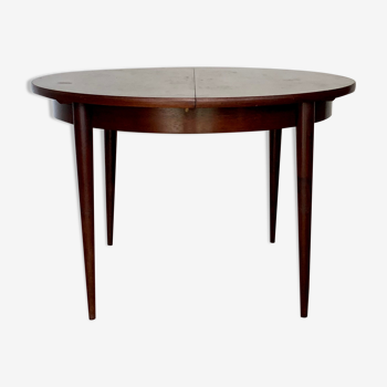 Table ronde scandinave vintage en palissandre de Rio