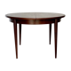 Table ronde scandinave vintage en palissandre de Rio
