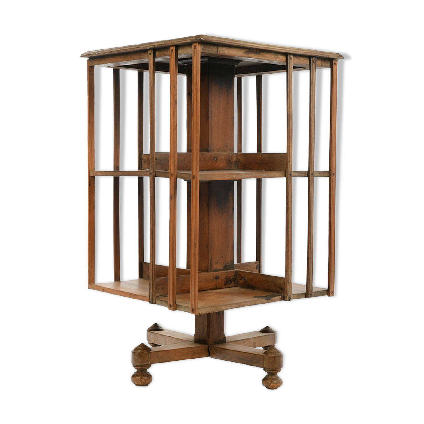 Wooden swivel library