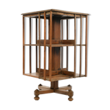 Wooden swivel library