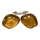 Double brass apple tray