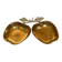 Double brass apple tray