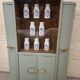 Armoire, bibliothèque vitrée vintage