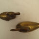 Vintage brass duck duo