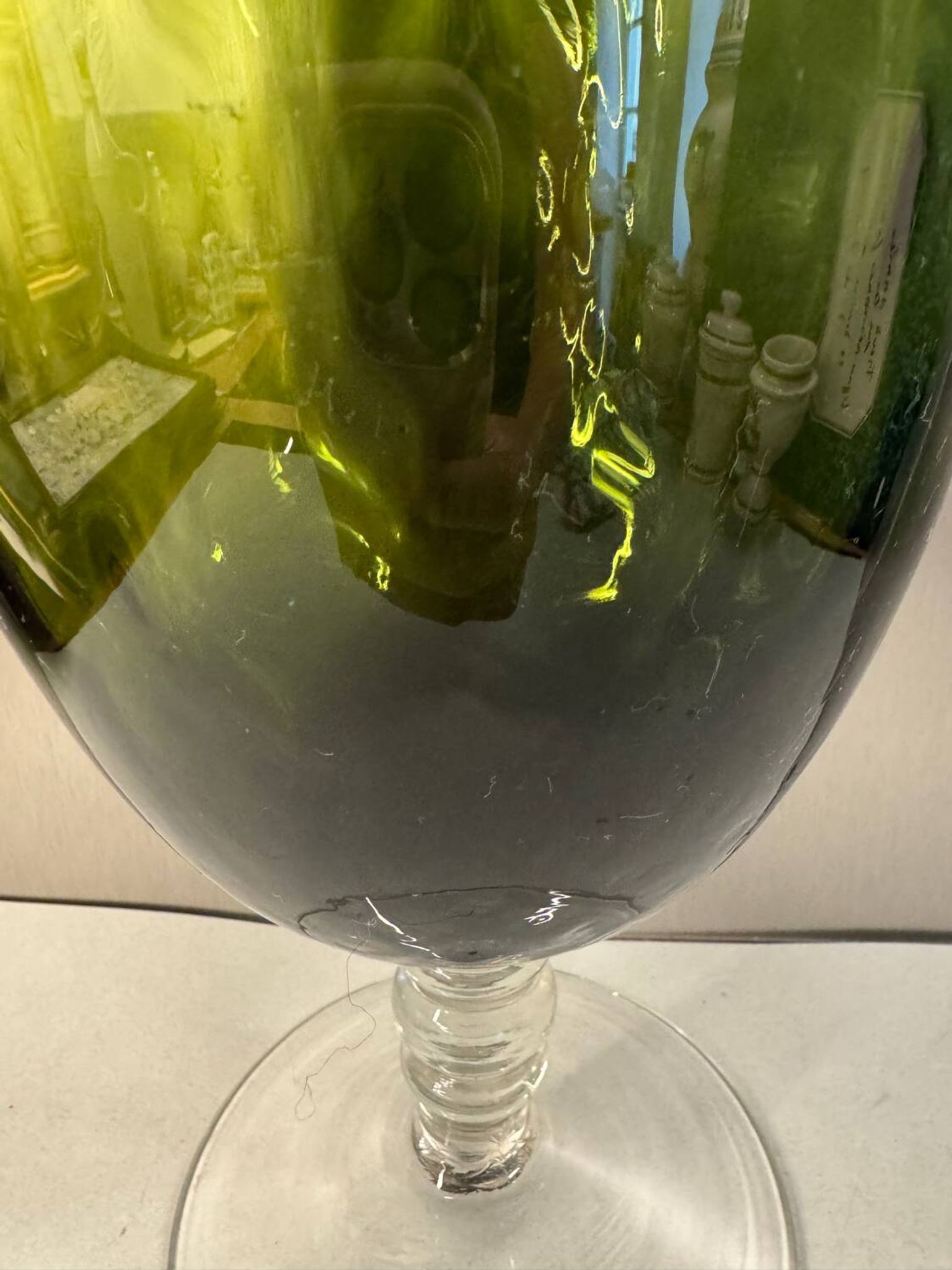 Vase en verre soufflé, Italie années 70/80