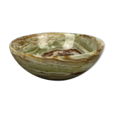 Vintage green onyx bowl