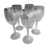 Crystal D'Arques footed glasses